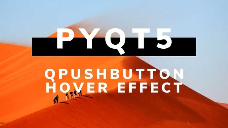 PYQT5 Change QPushButton Text and Icon color on hover