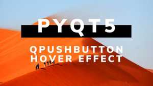 PYQT5 Change QPushButton Text and Icon color on hover